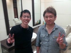 おっさんの2ショット!いけてないかあ・・・